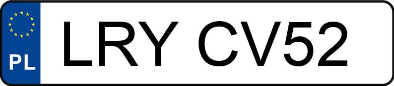 Numer rejestracyjny LRY CV52 posiada DAIMLERCHRYSLER CLK 240 - LRYCV52