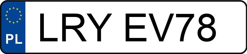 Numer rejestracyjny LRY EV78 posiada OPEL Astra Classic III MR`10 E5 Astra Classic III MR`10 E5 - LRYEV78