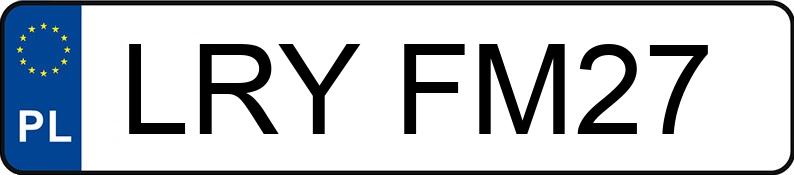 Numer rejestracyjny LRY FM27 posiada OPEL INSIGNIA - LRYFM27 Numer rejestracyjny LRY FM27 posiada OPEL INSIGNIA - LRYFM27