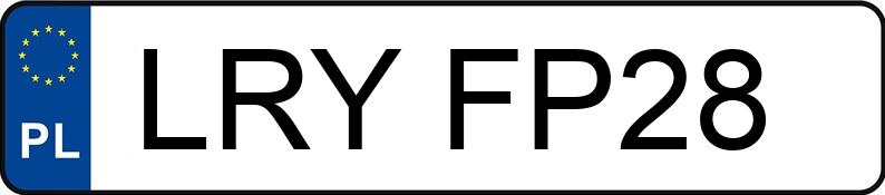 Numer rejestracyjny LRY FP28 posiada DAIMLERCHRYSLER E 200 - LRYFP28