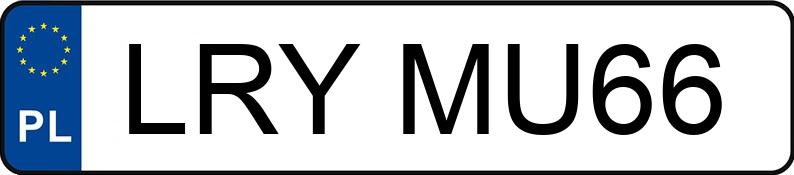 Numer rejestracyjny LRY MU66 posiada HYUNDAI ix35 1.7 CRDi MR`11 E5 Classic - LRYMU66
