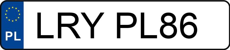 Numer rejestracyjny LRY PL86 posiada AUDI A4 Avant 2.0 TDi MR`15 E6 B9 A4 Avant 2.0 TDi MR`15 E6 B9 - LRYPL86