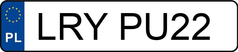 El número de registro LRY PU22 tiene LEXUS RX 300t 2.0 MR`20 E6d Business Edition - LRYPU22
