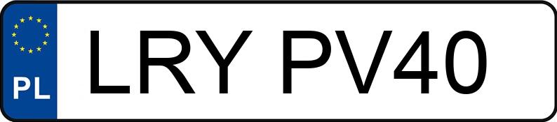 Numer rejestracyjny LRY PV40 posiada MERCEDES-BENZ S 550 - LRYPV40