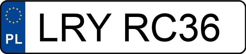 Numer rejestracyjny LRY RC36 posiada RENAULT MASTER - LRYRC36