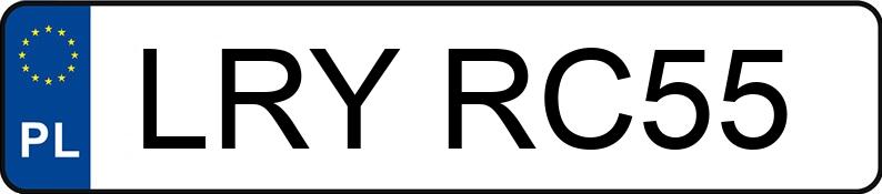 Numer rejestracyjny LRY RC55 posiada BMW 525I - LRYRC55 Numer rejestracyjny LRY RC55 posiada BMW 525I - LRYRC55
