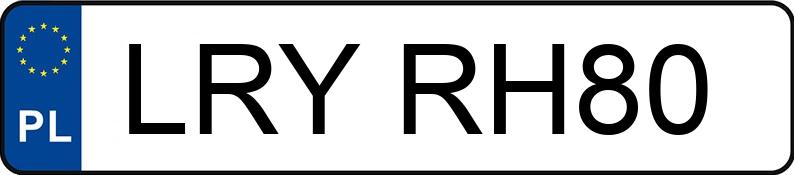 Numer rejestracyjny LRY RH80 posiada BMW 320I - LRYRH80