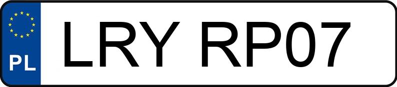 Numer rejestracyjny LRY RP07 posiada MERCEDES-BENZ 124 - LRYRP07