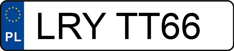Numer rejestracyjny LRY TT66 posiada RENAULT CLIO - LRYTT66 Numer rejestracyjny LRY TT66 posiada RENAULT CLIO - LRYTT66