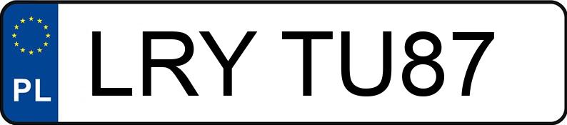 Numer rejestracyjny LRY TU87 posiada RENAULT ESPACE - LRYTU87 Numer rejestracyjny LRY TU87 posiada RENAULT ESPACE - LRYTU87