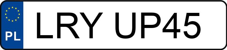 Numer rejestracyjny LRY UP45 posiada AUDI A4 - LRYUP45 Numer rejestracyjny LRY UP45 posiada AUDI A4 - LRYUP45