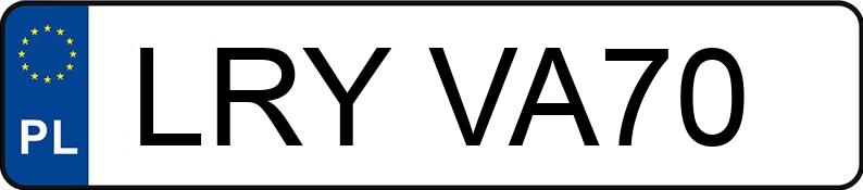 Numer rejestracyjny LRY VA70 posiada VOLVO S80 2.4 D MR`07 E4 Summum - LRYVA70