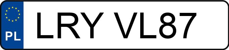 Numer rejestracyjny LRY VL87 posiada BMW 520 Diesel DPF MR`10 E5 F10 520 Diesel DPF MR`10 E5 F10 - LRYVL87