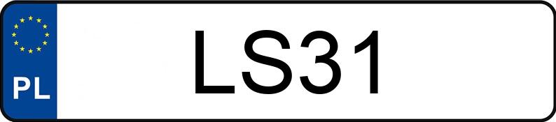 Numer rejestracyjny LS 31 posiada BENTLEY CONTINENTAL - LS31 Numer rejestracyjny LS 31 posiada BENTLEY CONTINENTAL - LS31