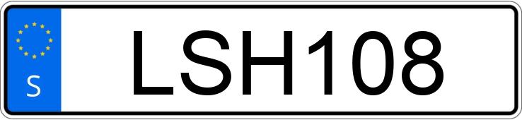 Numer rejestracyjny LSH108 posiada Suzuki GSX 750 ES Numer rejestracyjny LSH108 posiada Suzuki GSX 750 ES