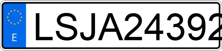 Numer rejestracyjny LSJA24392NN159109 posiada MG EHS Numer rejestracyjny LSJA24392NN159109 posiada MG EHS