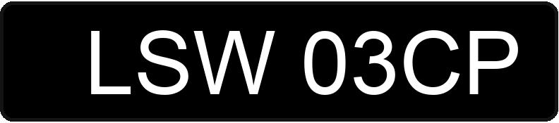 Il numero di registrazione LSW 03CP ha FIAT Punto 55 Kat. S - LSW03CP