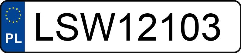 Numer rejestracyjny LSW 12103 posiada AUDI A4 1.8 Kat. MR`99 B5 Aut. - LSW12103