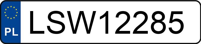 Numer rejestracyjny LSW 12285 posiada SAAB 9-5 2.0 MR`97 T SE - LSW12285