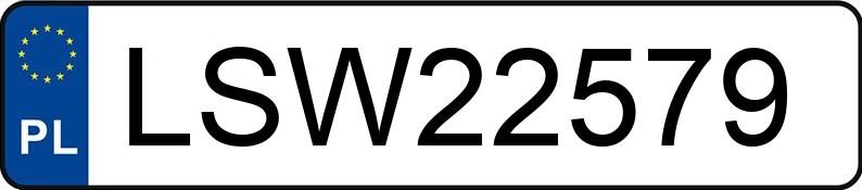 Numer rejestracyjny LSW 22579 posiada OPEL ASTRA G-CC - LSW22579