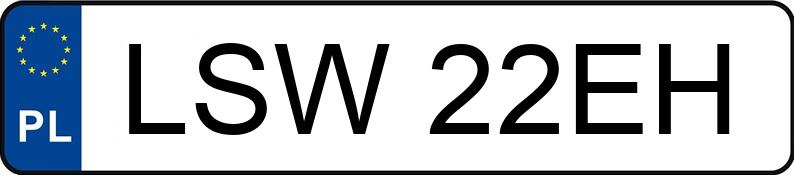 Numer rejestracyjny LSW 22EH posiada KIA SPORTAGE - LSW22EH