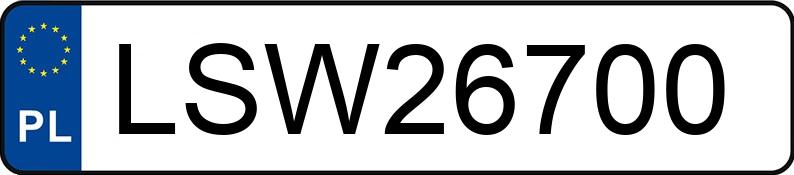 Numer rejestracyjny LSW 26700 posiada RENAULT MEGANE SCENIC - LSW26700