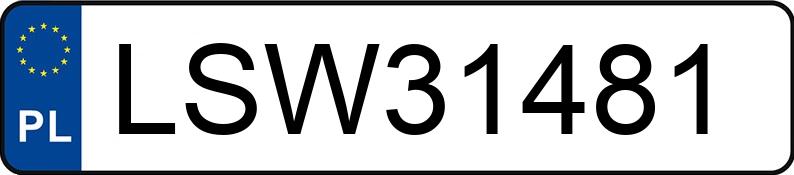 Numer rejestracyjny LSW 31481 posiada MAZDA 5 - 1.6 CD MR`11 E5 Exclusive - LSW31481