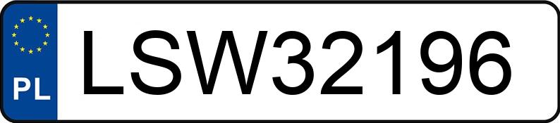 Numer rejestracyjny LSW 32196 posiada OPEL Corsa C 1.0 MR`00 E3 Cosmo - LSW32196