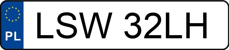Numer rejestracyjny LSW 32LH posiada AUDI S3 - LSW32LH