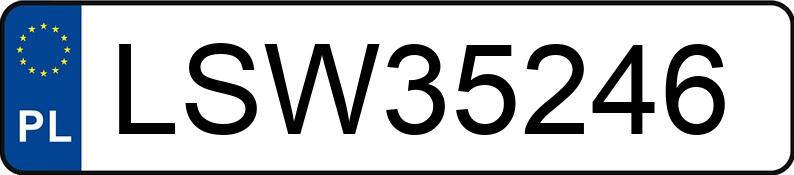 Le numéro d’enregistrement LSW 35246 a PEUGEOT 207 1.4 HDI MR`06 E4 Presence 70 - LSW35246