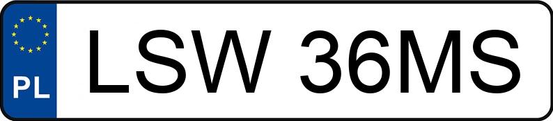 Numer rejestracyjny LSW 36MS posiada FSO-WARSZAWA POLONEZ CARO - LSW36MS Numer rejestracyjny LSW 36MS posiada FSO-WARSZAWA POLONEZ CARO - LSW36MS