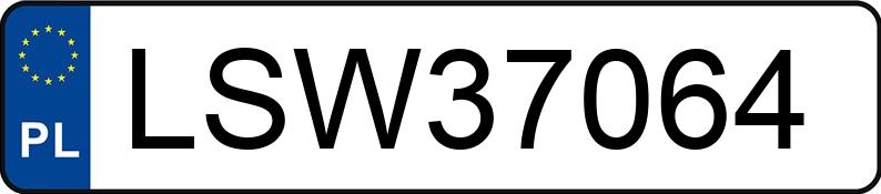 Numer rejestracyjny LSW 37064 posiada BMW 316i Kat. MR`98 E46 316i Kat. MR`98 E46 - LSW37064