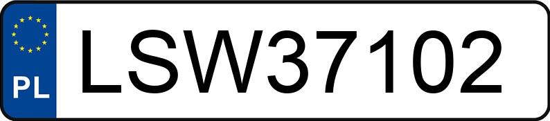 Numer rejestracyjny LSW37102 posiada BMW 520i Kat. MR`95 E39 520i Kat. MR`95 E39