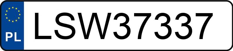 Numer rejestracyjny LSW 37337 posiada SEAT Leon 2.0 TDI-CR MR`13 E5 5F Style S&S - LSW37337