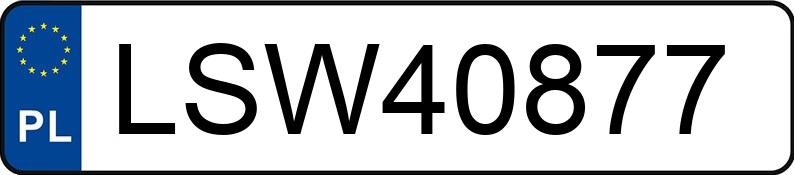 Numer rejestracyjny LSW 40877 posiada CITROEN C4 1.4 16V MR`04 E4 X - LSW40877