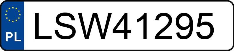 Numer rejestracyjny LSW 41295 posiada NISSAN JUKE - LSW41295