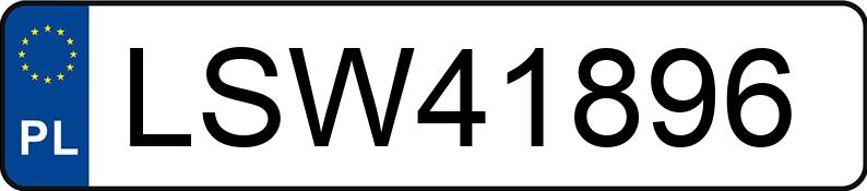 Numer rejestracyjny LSW 41896 posiada DAIMLER-BENZ CLK 200 COUPE - LSW41896