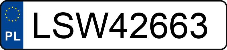 Numer rejestracyjny LSW 42663 posiada FIAT Seicento 1.1 Kat. MR`98 Actual - LSW42663