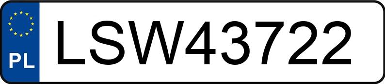 Numer rejestracyjny LSW 43722 posiada SAAB 9-3 VECTOR - LSW43722