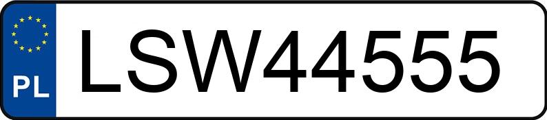 Numer rejestracyjny LSW 44555 posiada BMW 330 Diesel Kat. MR`01 E3 E46 330 Diesel Kat. MR`01 E3 E46 - LSW44555