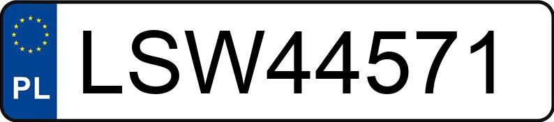 Numer rejestracyjny LSW 44571 posiada SEAT LEON - LSW44571