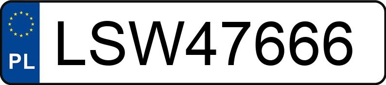 Numer rejestracyjny LSW 47666 posiada HUMMER H2 MR`02 E4 H2 MR`02 E4 - LSW47666