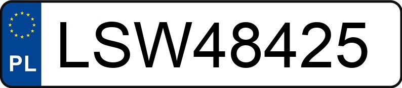 Numer rejestracyjny LSW 48425 posiada VOLKSWAGEN Polo III 1.4 Kat. MR`94 100 - LSW48425