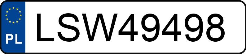 Numer rejestracyjny LSW 49498 posiada AUDI A6 2.7 TDi MR`09 E4 4F A6 2.7 TDi MR`09 E4 4F - LSW49498