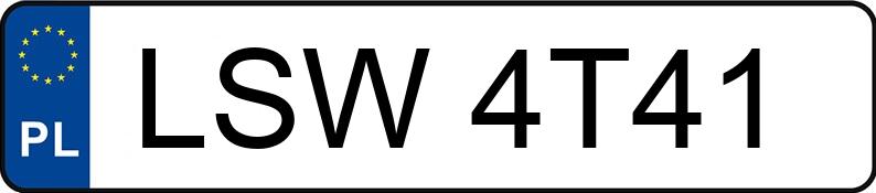 Numer rejestracyjny LSW4T41 posiada LINCOLN Town Car Cartier