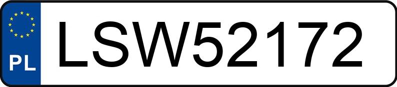 Numer rejestracyjny LSW 52172 posiada MERCEDES-BENZ E 200 d MR`16 E6 213 E 200 d MR`16 E6 213 - LSW52172