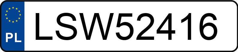 Numer rejestracyjny LSW 52416 posiada VOLKSWAGEN GOLF 1.9 TDI - LSW52416