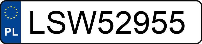 Numer rejestracyjny LSW 52955 posiada AUDI A4 Avant 2.0 TDi DPF MR`12 E5 B8 A4 Avant 2.0 TDi DPF MR`12 E5 B8 - LSW52955