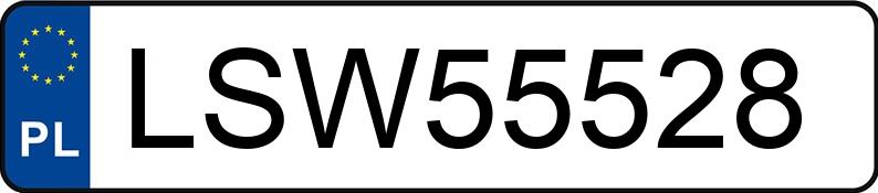 Numer rejestracyjny LSW 55528 posiada MERCEDES-BENZ 124 - LSW55528
