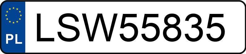 Numer rejestracyjny LSW 55835 posiada RENAULT MEGANE - LSW55835
